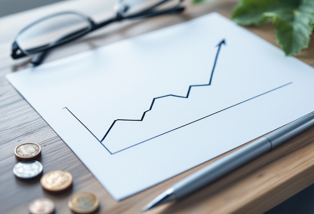Bureau avec graphiques boursiers et contrat d'assurance vie, choix entre PEA et assurance vie