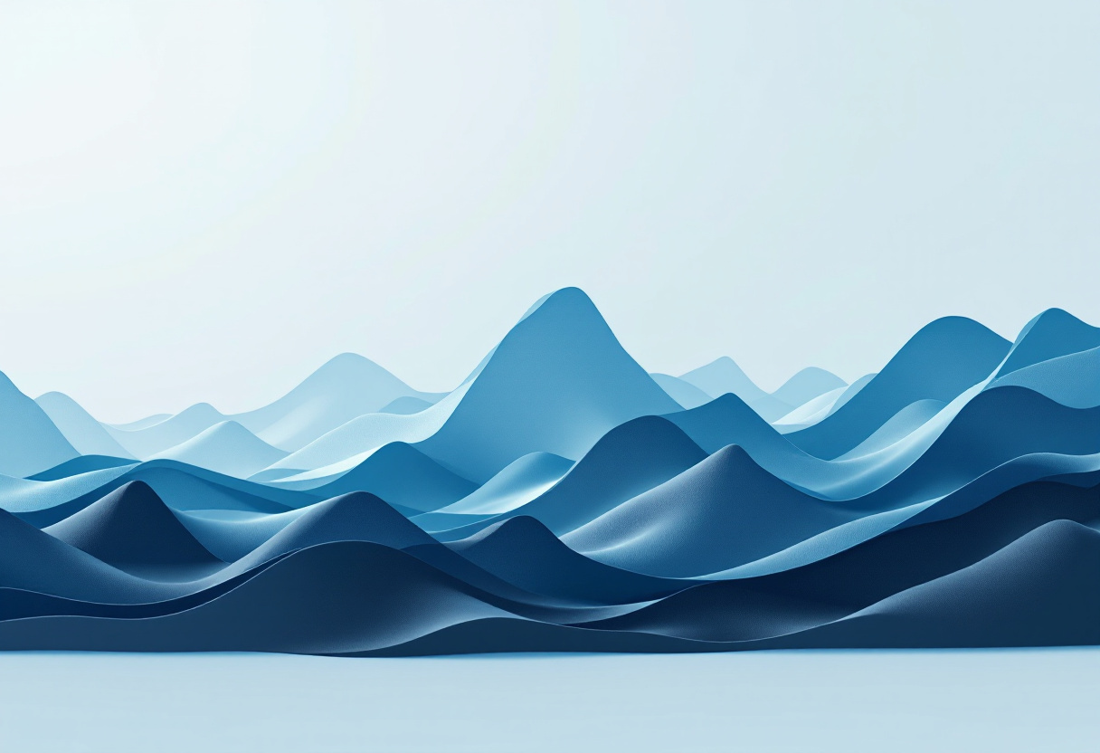 Courbe de cycle de marche crypto avec phases de hausse et de baisse sur fond bleu, illustration pedagogique