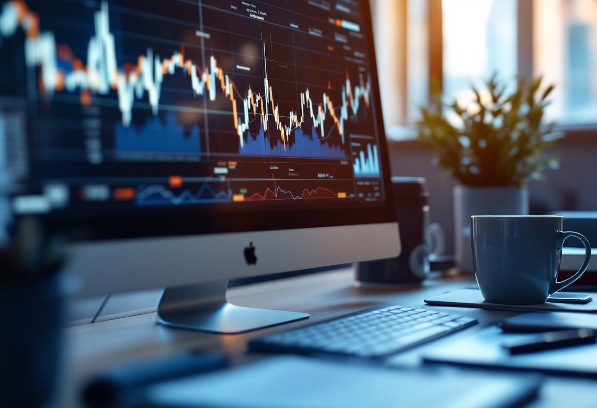 Investisseur consultant la performance de ses ETF dans son PEA sur un écran