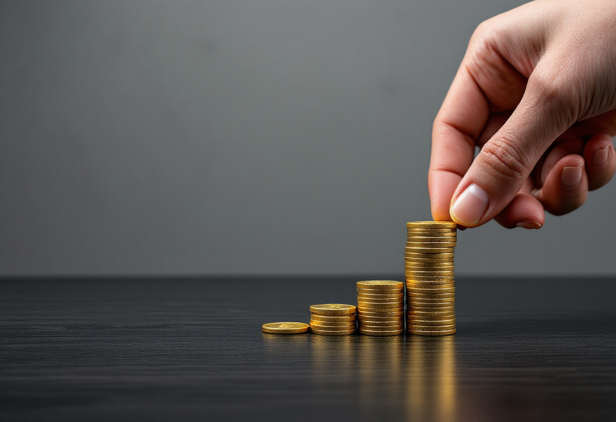 Pièces de bitcoin et tirelire, optimiser l'impôt sur les gains crypto